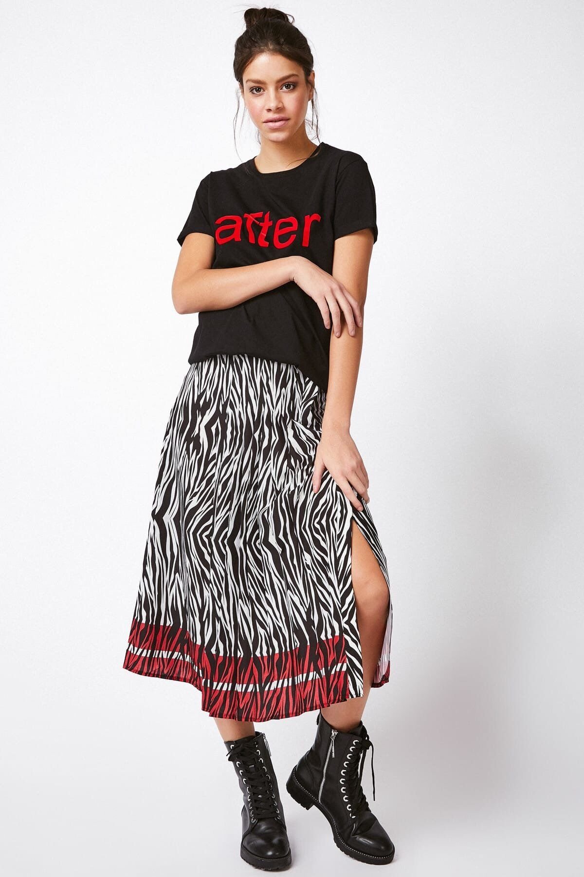 BLACK-RED SKIRT