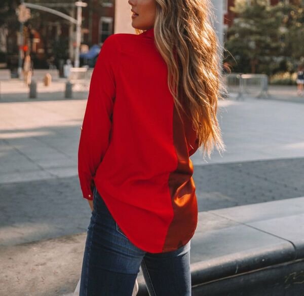 RED-BURGUNDY GÖMLEK