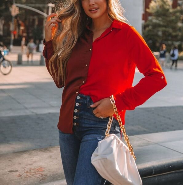 RED-BURGUNDY GÖMLEK