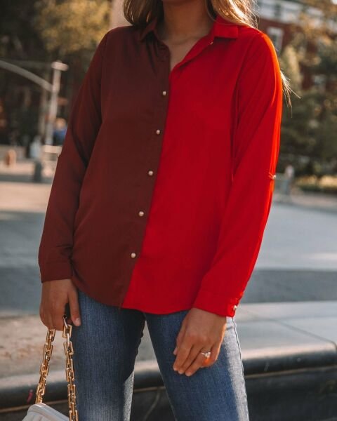 RED-BURGUNDY GÖMLEK