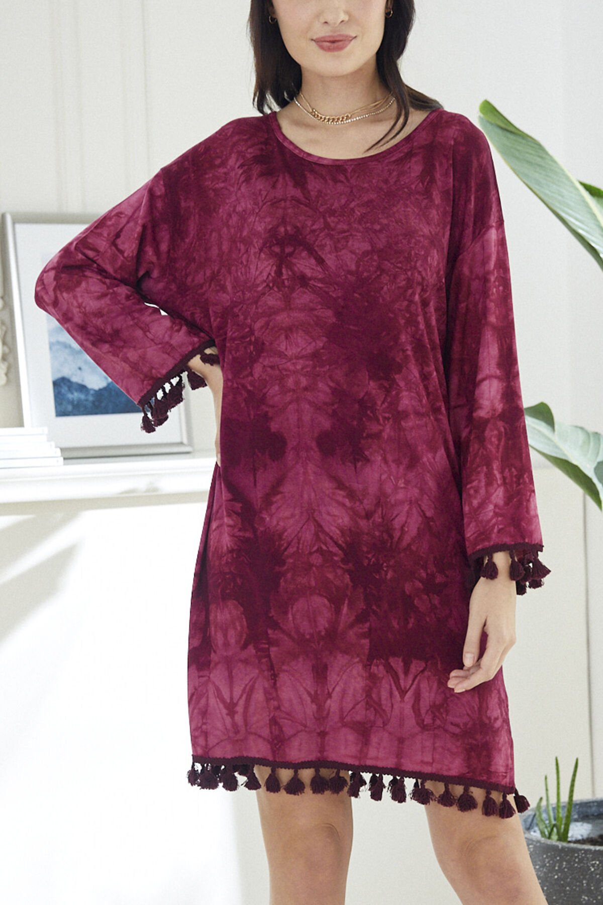 FUSCHIA-BATIK DRESS
