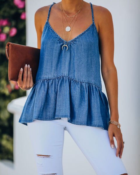 INDIGO TANK-TOP S - INDIGO