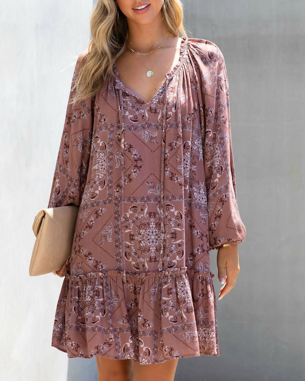 Dress Rose-Floral Nd24238