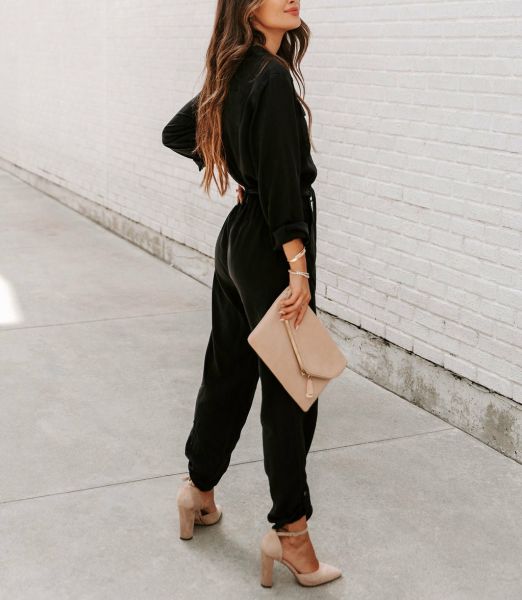 Jumpsuıt Black Nd24246