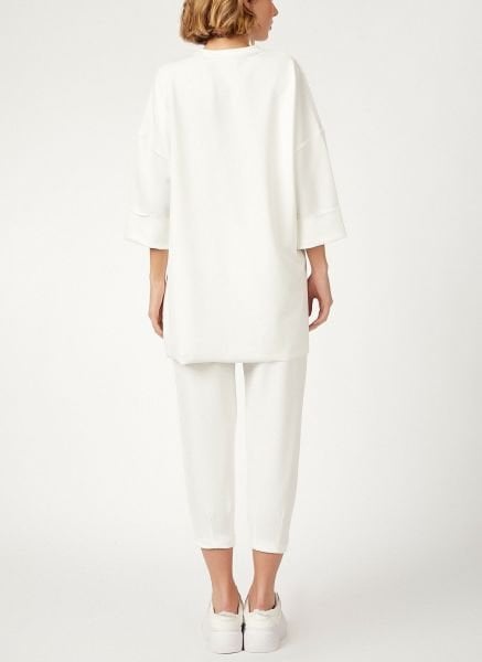 ECRU SWEATSHIRT-AND-PANTS-SET