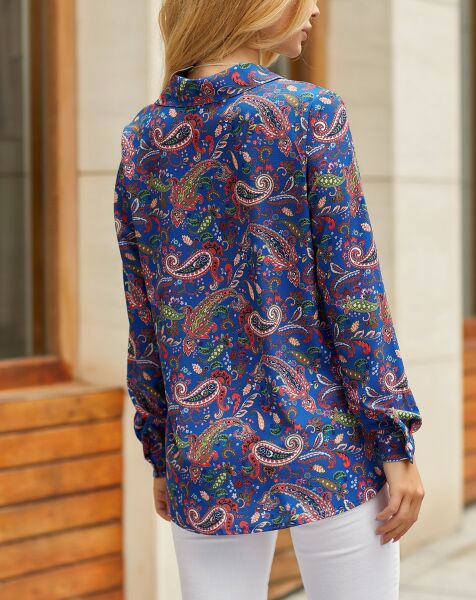 BLUE-PAISLEY SHIRT