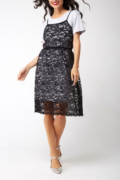 BLACK-GREY DRESS