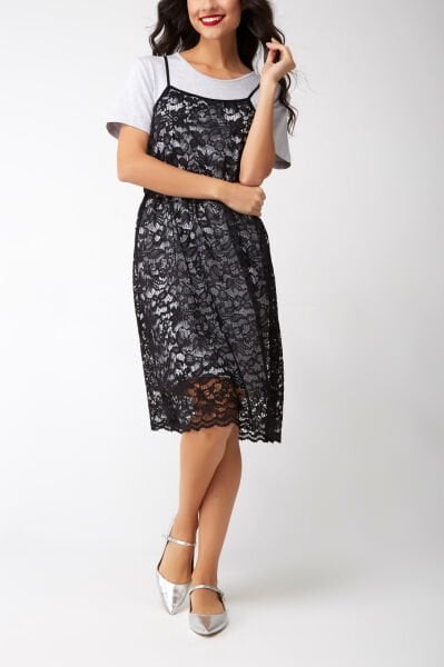 BLACK-GREY DRESS