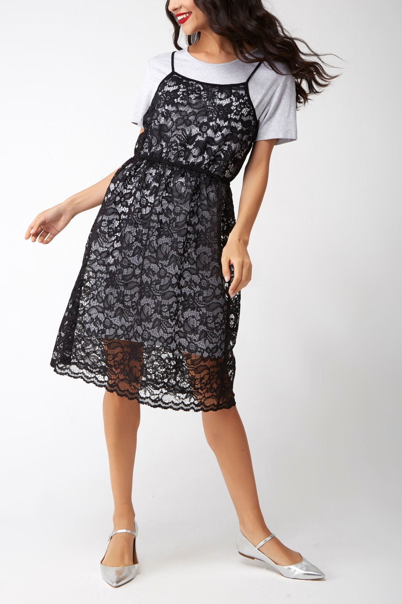 BLACK-GREY DRESS