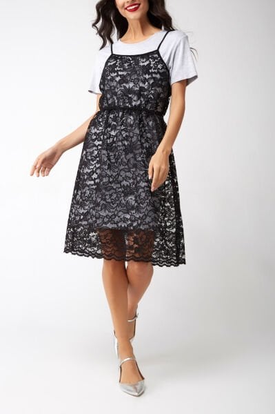 BLACK-GREY DRESS