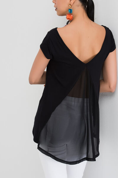 BLACK BLOUSE L - BLACK