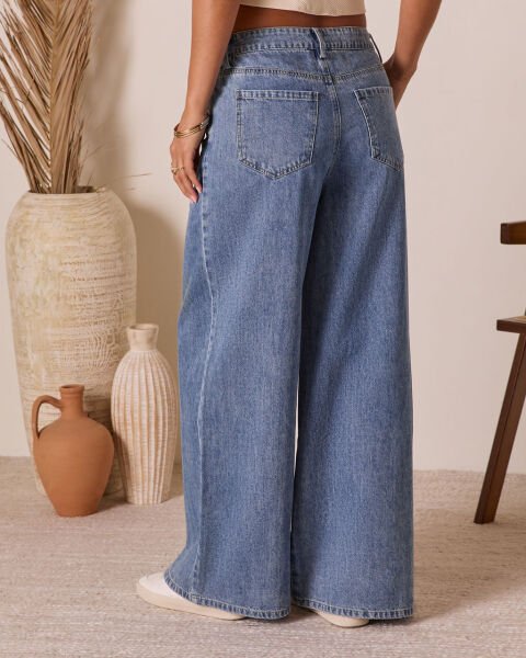 WASHED-BLUE JEANS PANTS