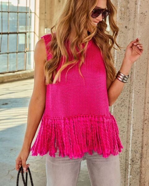 PINK VEST TOP