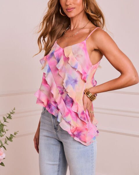 MULTCOLOR-PRINTED BLOUSE XL - MULTCOLOR-PRINTED
