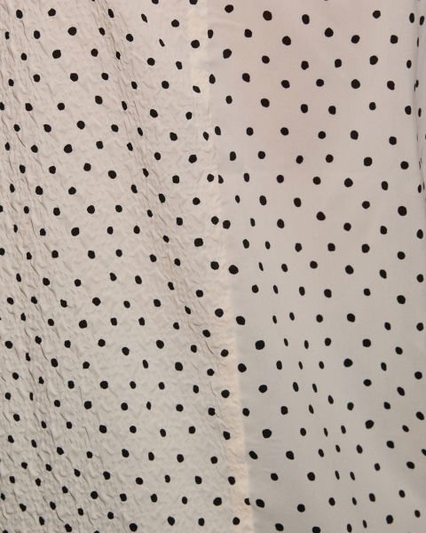 ECRU-BLACK-POLKA-DOT SHIRT