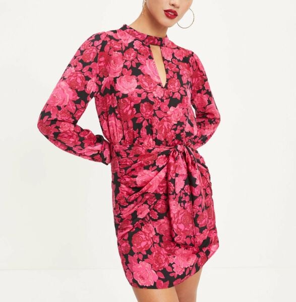 Kleid Rosa-Blumen Nd25027