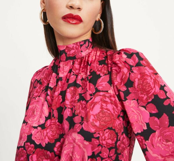 Blouse Pınk-Floral Nd25031