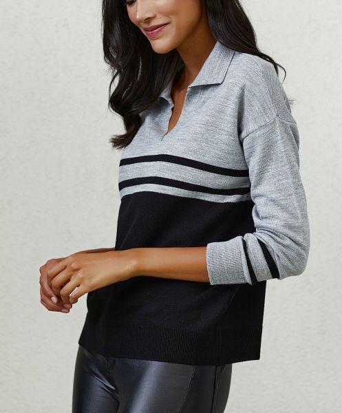 GREY-BLACK-SWEATER