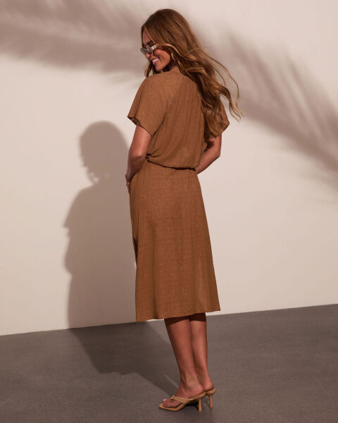 BROWN DRESS