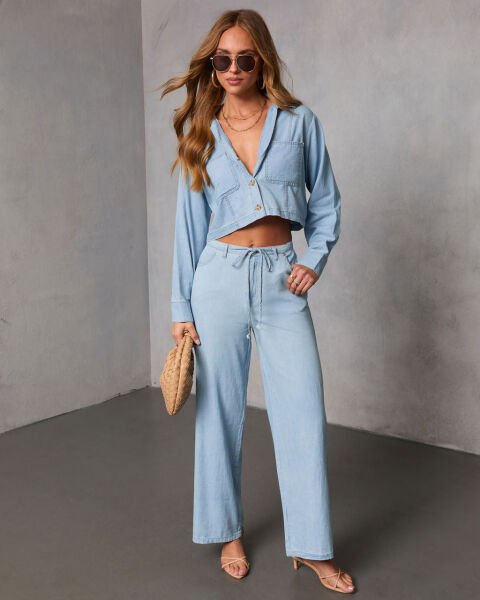 LIGHT-BLUE JEANS PANTS