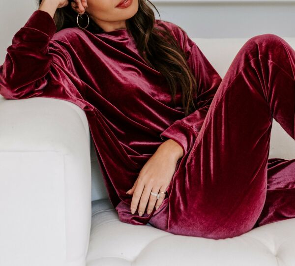 BURGUNDY TOPANDBOTTOM