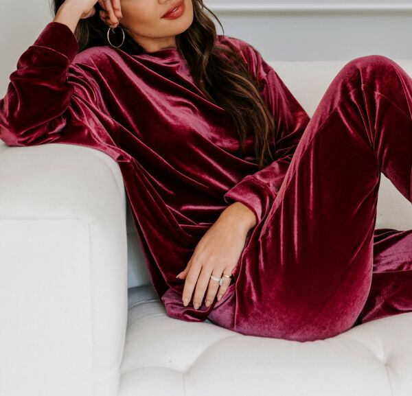 BURGUNDY TOPANDBOTTOM