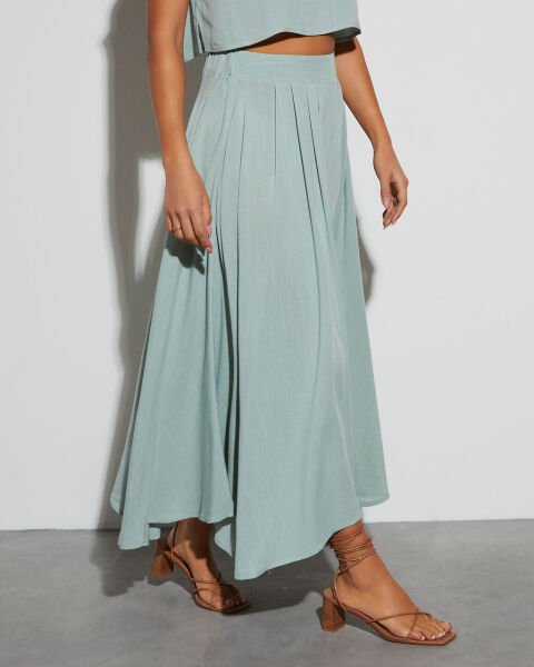MINT BLOUSE AND SKIRT SET