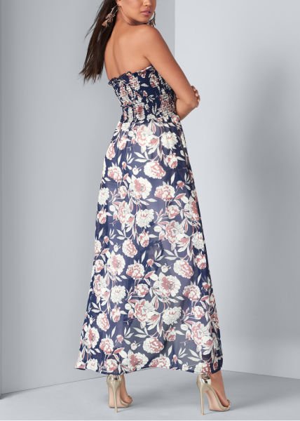 NAVY-PINK-PRINTED TUNIC