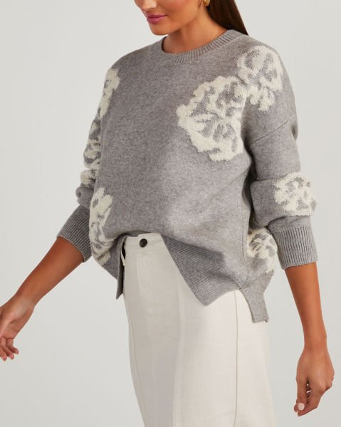 GREY-ECRU-FLORAL-SWEATERS