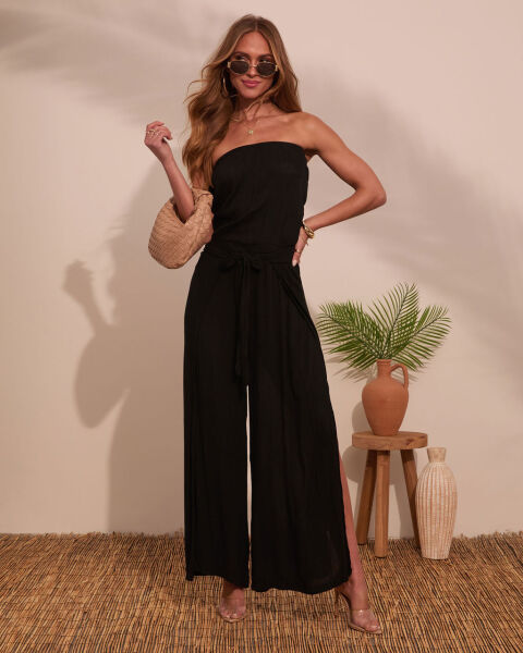 BLACK JUMPSUIT S - BLACK