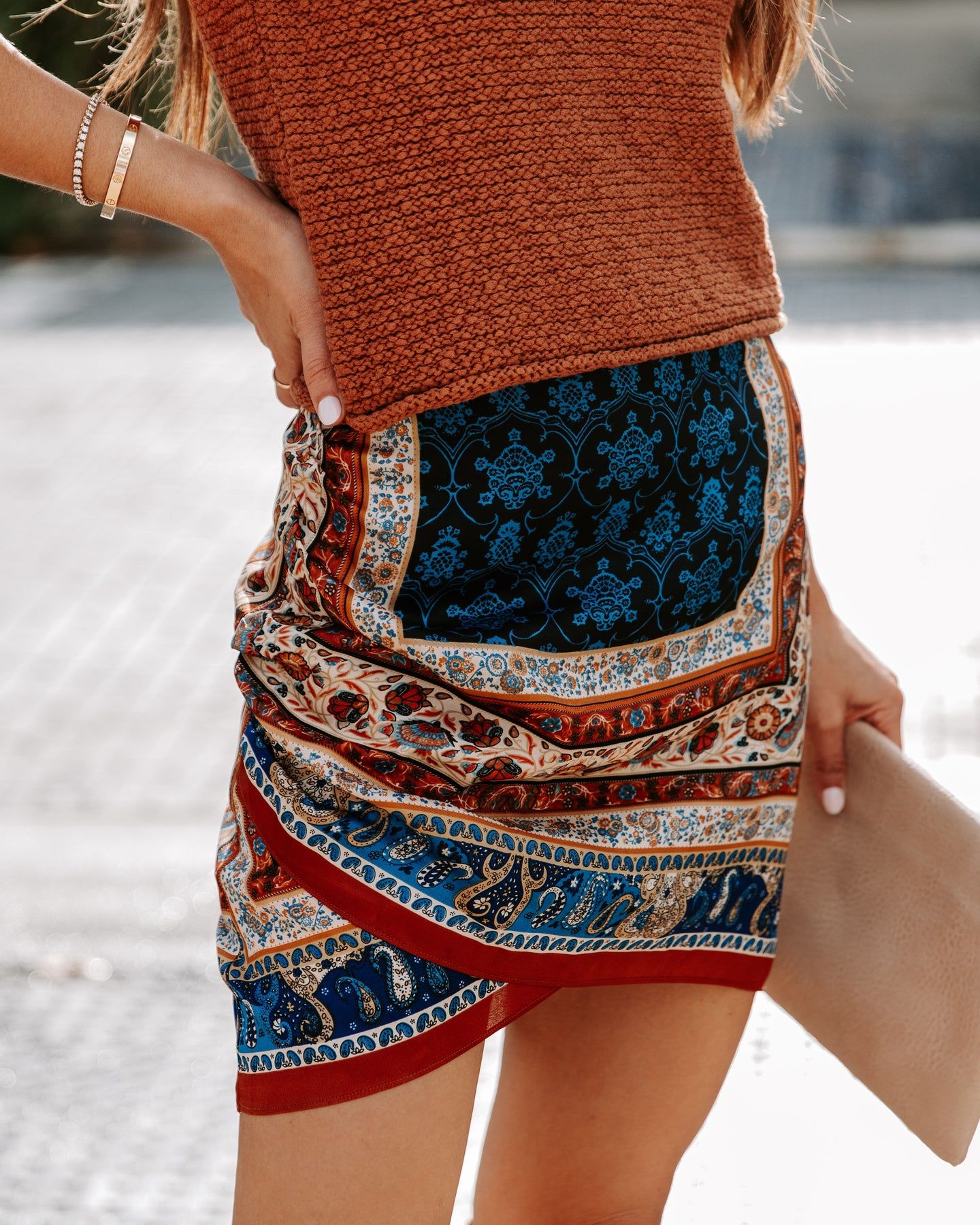 NAVY-PATTERNED ETEK