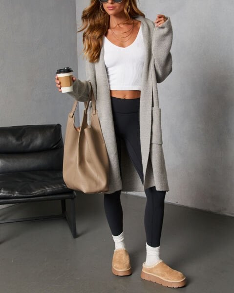 GREY CARDIGAN