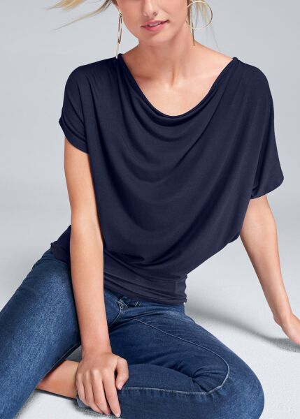 NAVY BLOUSE S - NAVY