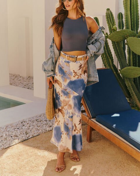 MULTICOLOR-PRINTED SKIRT