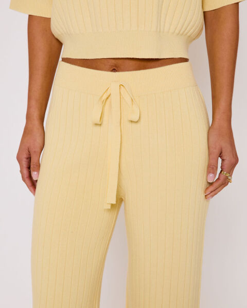 LIGHT-YELLOW PANTS M - LIGHT-YELLOW