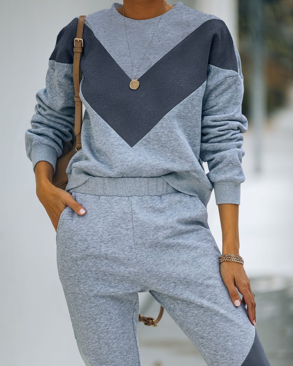 Grey-Anthracıte 2 Sets Of Top Ve Pantolon
