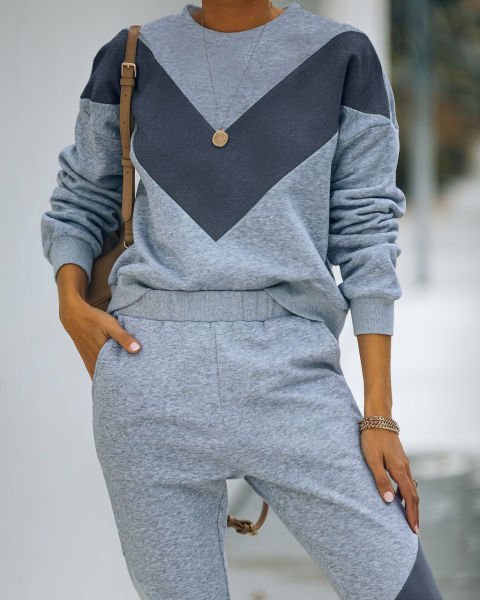 Grey-Anthracıte 2 Sets Of Top Ve Pantolon