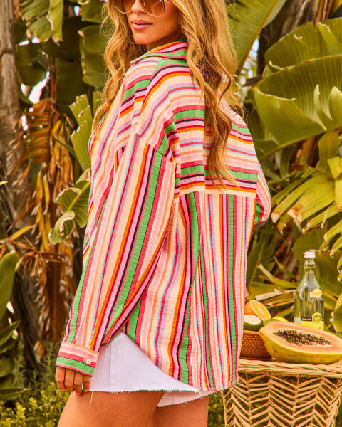 MULTICOLOR-STRIPED SHIRT