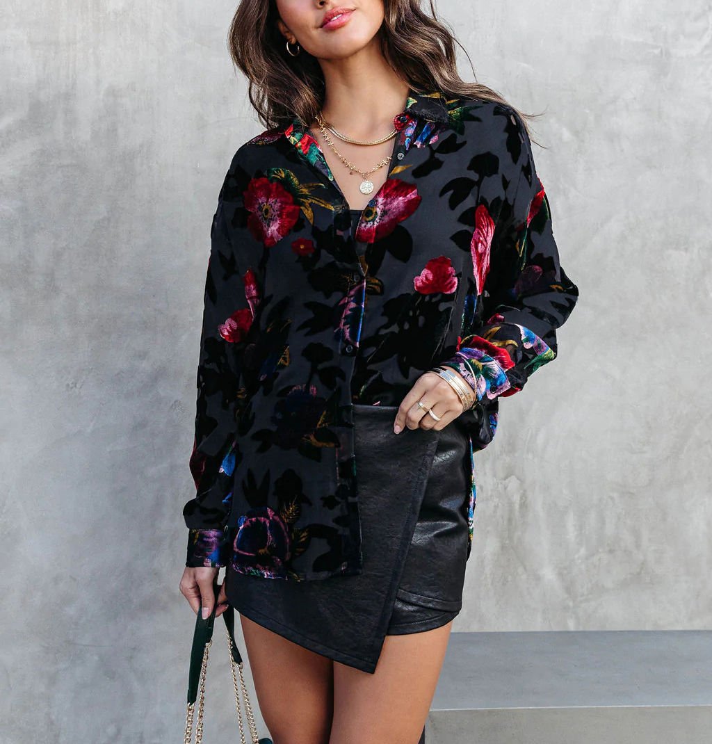 BLACK-FLORAL-SHIRT