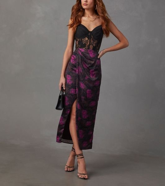 BLACK-FUSCHIA-SKIRT