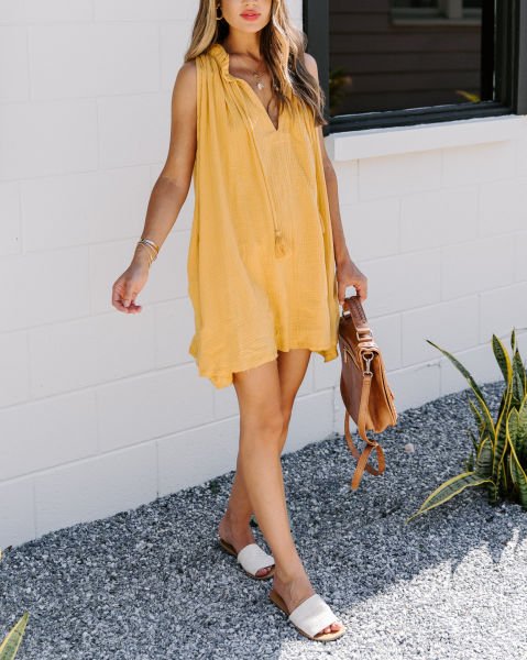 MUSTARD DRESS