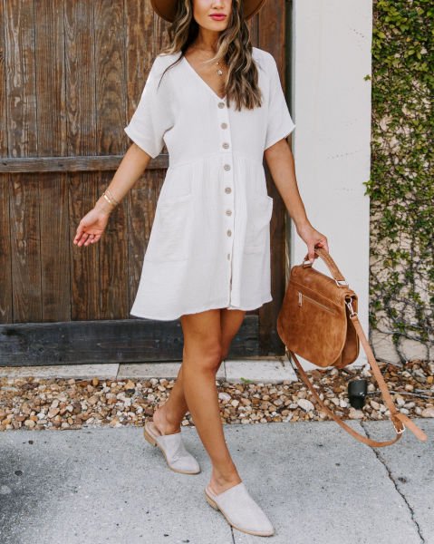 ECRU DRESS
