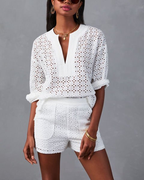 WHITE BLUZ