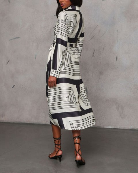 ECRU-BLACK-PRINTED-DRESS