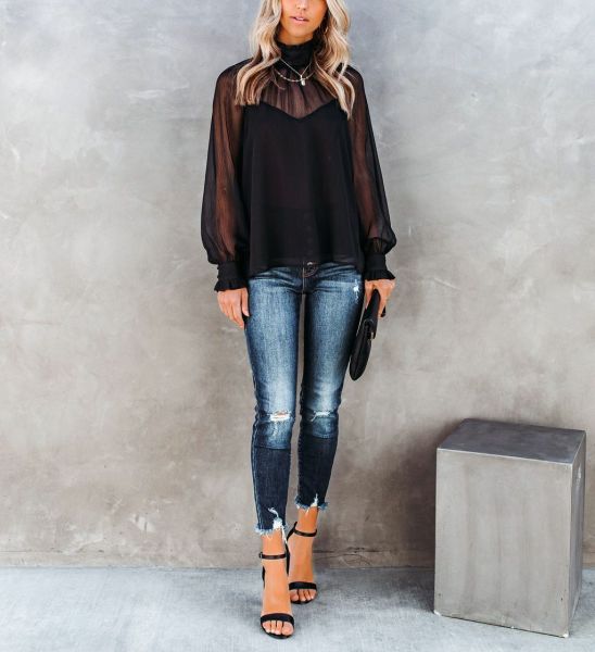 BLACK-BLOUSE