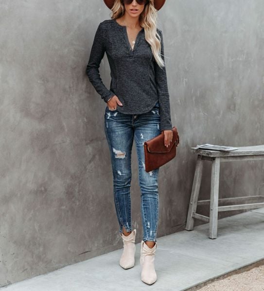 ANTHRACITE-BLOUSE