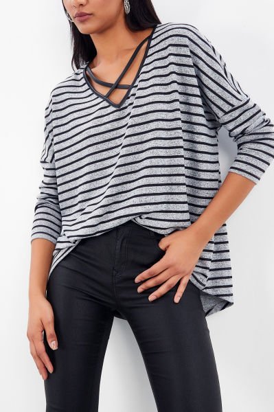GREY-BLACK-STRIPED-BLOUSE