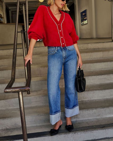 RED-CARDIGAN