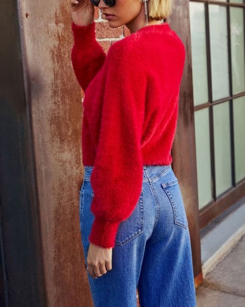 RED-CARDIGAN