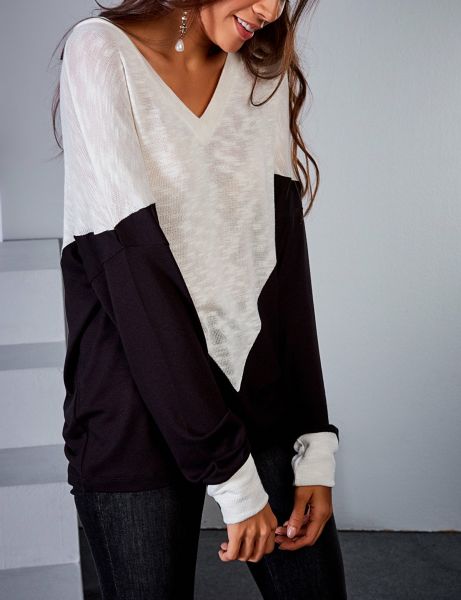 BLACK-WHITE-BLOUSE